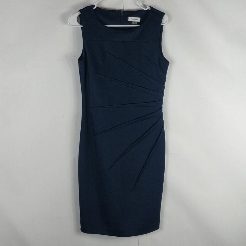 Calvin Klein knee length dress dark blue size 8